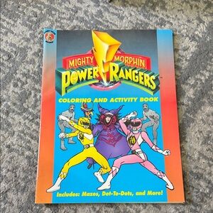 Mighty Morphin Power Rangers Coloring Book new 1994